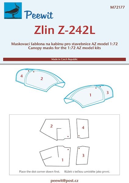 Zlin Z-242L canopy masking (AZ) M72177