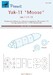Yakovlev Yak11 Canopy and wheel masking (RS Models) M72181