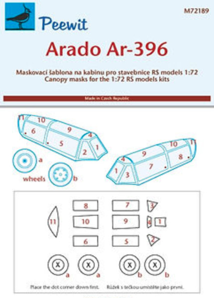 Arado Ar396 / SIPA 10 Canopy masking (RS Models) M72189