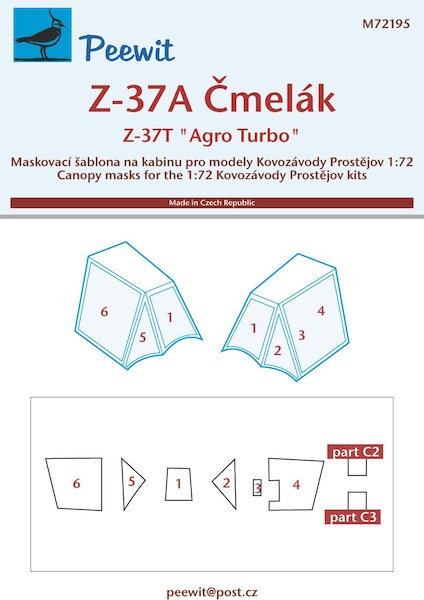 Z37A Cmelak Canopy masking (KP Model) M72195