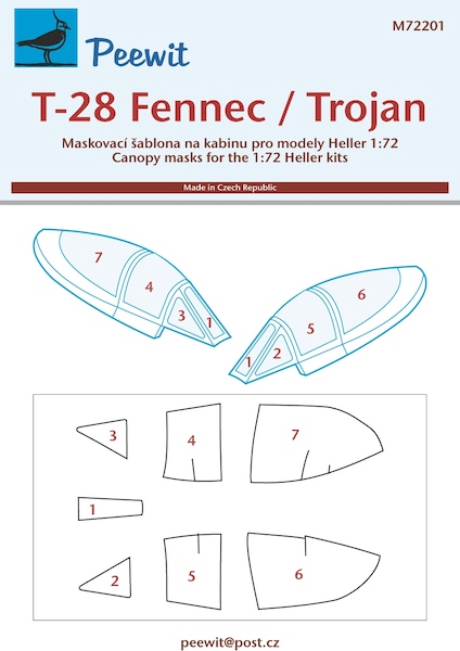 T28 Fennec/Trojan Canopy masking (Heller) M72201