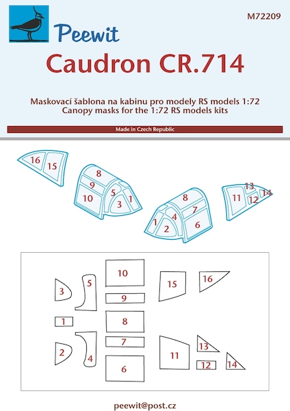 Caudron CR714 Canopy masking (Sword) M72209