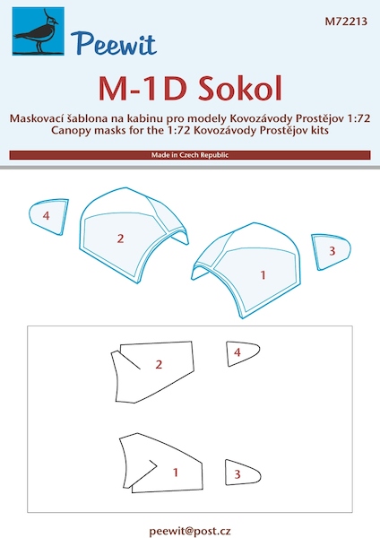 Mraz M1D Sokol Canopy masking (KP)  M72213