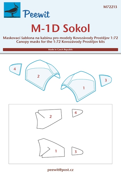 Mraz M1D Sokol Canopy masking (KP) M72213