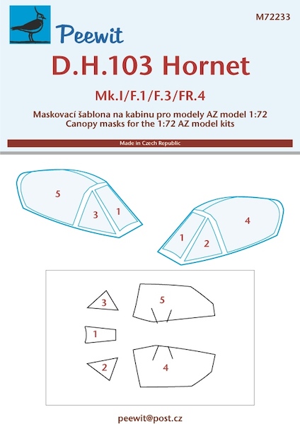 DH103 Hornet Canopy Mask (AZ)  M72233