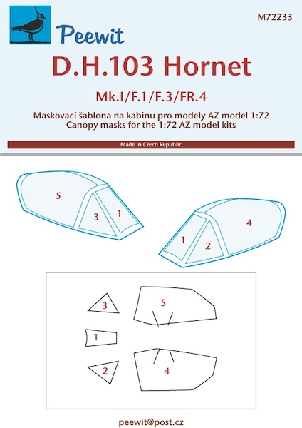 DH103 Hornet Canopy Mask (AZ)  M72233