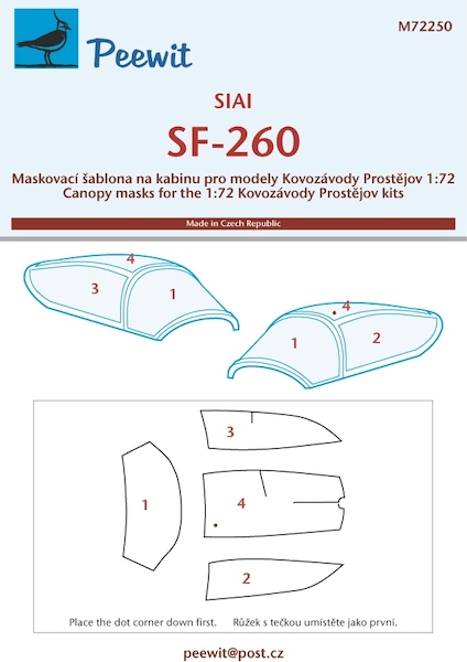 SIAI SF260 Canopy mask (KP)  M72250