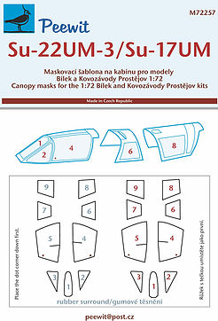 Sukhoi Su22UM-3/Su17UM Canopy mask (KP) M72257