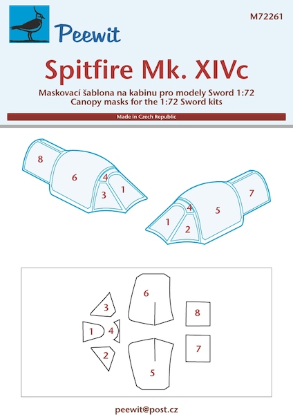 Supermarine Spitfire MKXIVc Canopy mask (Sword) M72261