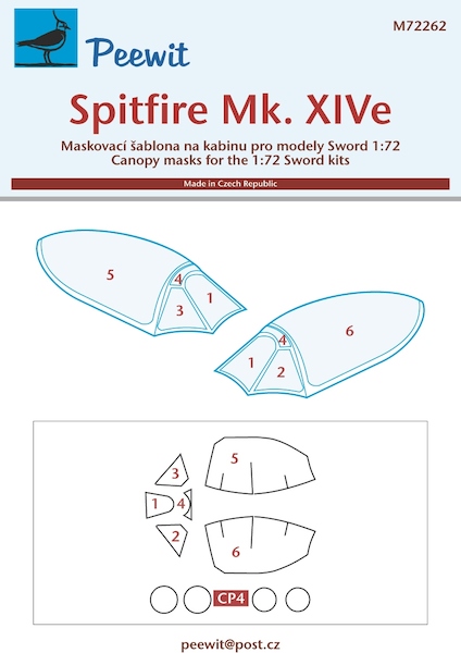 Supermarine Spitfire MKXIVe Canopy mask (Sword) M72262