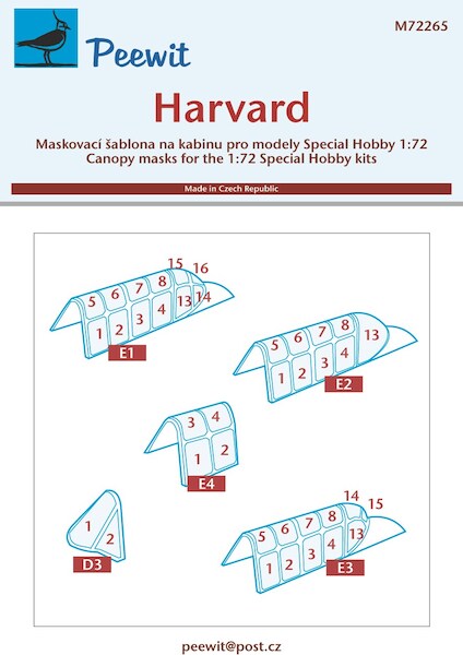 North-American Harvard Mk.II/III/IV Canopy mask (Special Hobby)  M72265