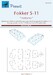 Fokker S11 Canopy masks (KP and will fit also on CMR kits) BACK IN STOCK M72313