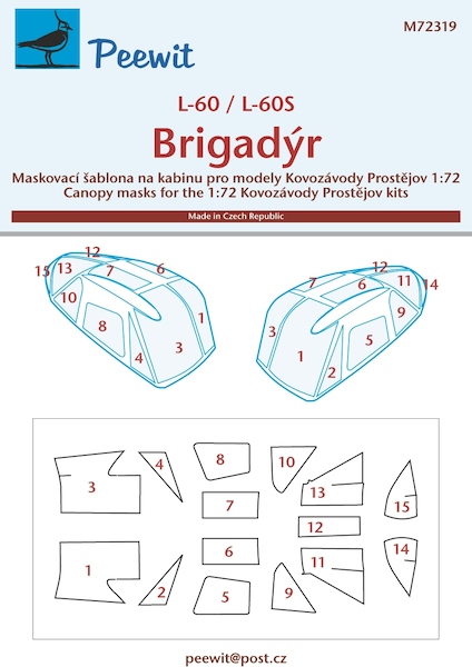 L60/L60S Brigadyr Canopy masks (Kovozavody Prostejov, AZ) M72319