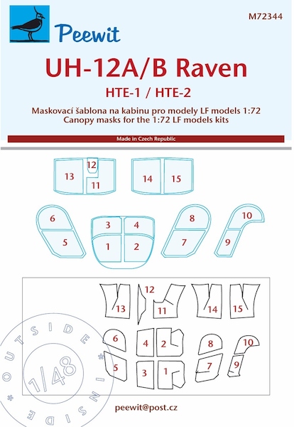 Hiller UH12A/B Raven Canopy mask (LF)  M72344