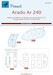 Arado AR240 Canopy and nose windows  mask (Revell) M72351