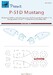 P51D Mustang Canopy and wheels Mask (KP Models) M72353