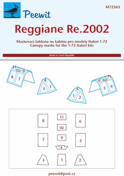 Reggiane Re2002 Canopy Mask (Italeri)  M72365