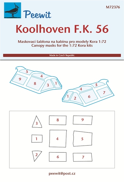 Koolhoven FK56 Canopy  Mask (Kora Kit)  M72376