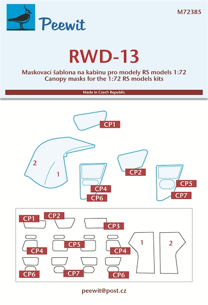 RWD-13 Cabin window Mask (RS models)  M72385