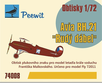 Avia BH21 'Rudy dabel" decals  (FLY)  M74008