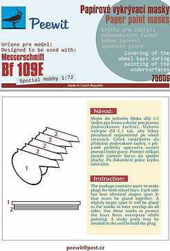 Paper Paint masks Messerschmitt BF109E (AZ Model)  M75005