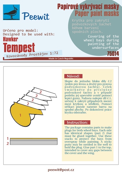 Paper Paint masks Hawker Tempest (KP)  M75014