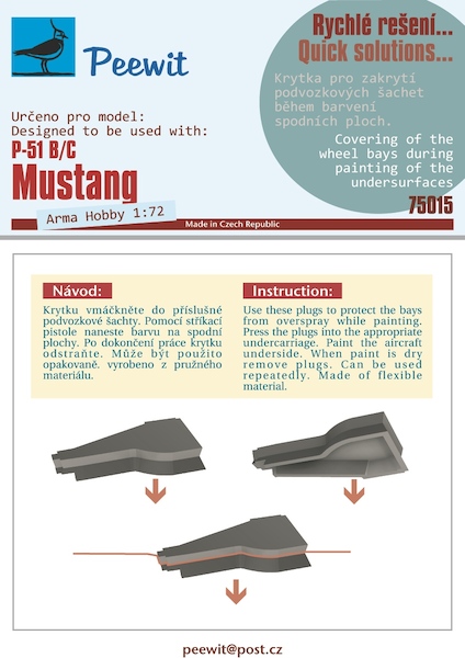 Plastic Paint masks P51B/C Mustang (Arma) M75015