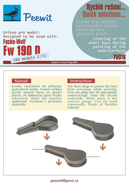 Plastic Paint masks Focke Wulf FW190D (IBG Models)  M75016