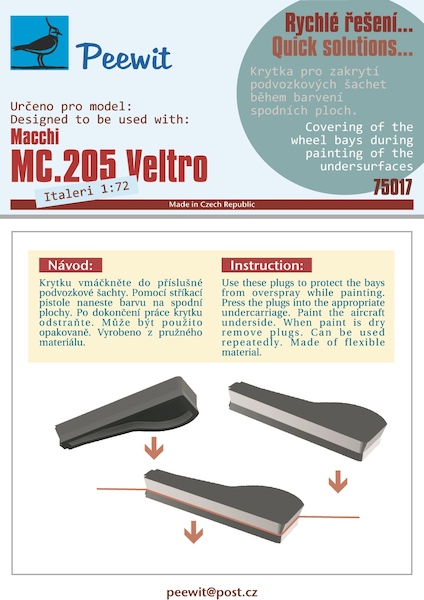 Plastic Paint masks Macchi MC205 Veltro (Italeri) M75017