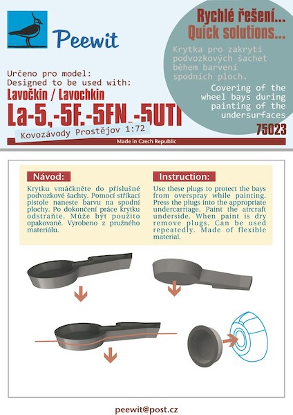 Plastic Paint masks Lavochkin LA5 (KP) M75023