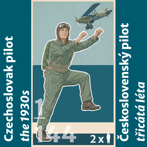 Czechoslovak Pilot in 1930's (2 figures) PEW145003