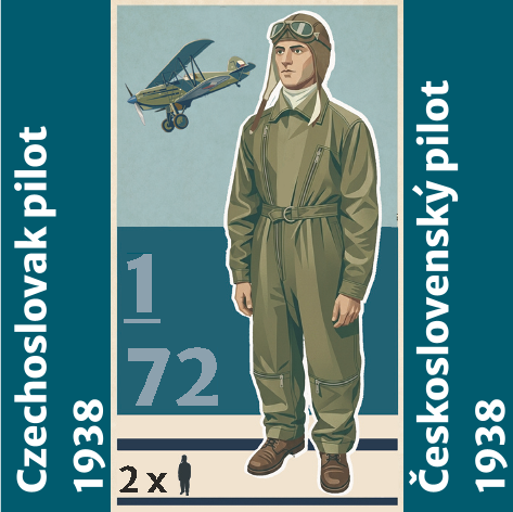 Czechoslovak Pilot in 1938 (2 figures) PEW73004