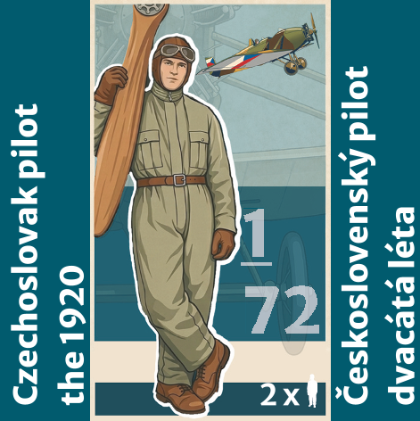 Czechoslovak Pilot in 1920 (2 figures) PEW73008