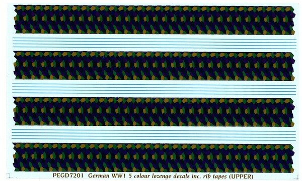 WW1 German 5 colour printed lozenge (Upper)  