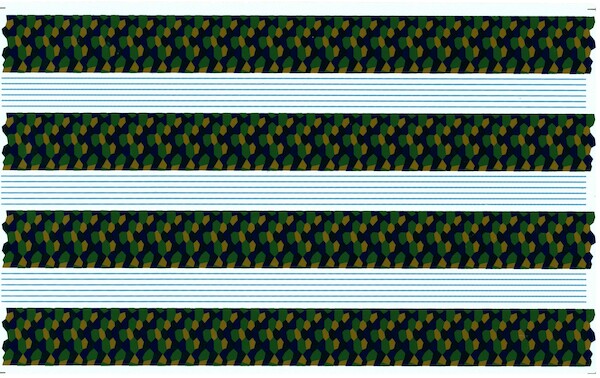 WW1 German 5 colour printed lozenge (Upper) PEGASET4801