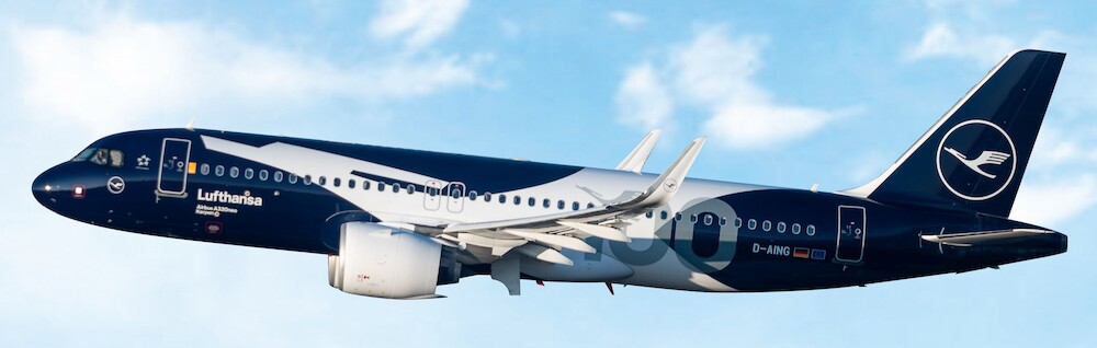 Phoenix-models 04683 Airbus A320neo Lufthansa 100 years D-AING