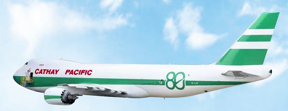 Phoenix-models 04685 Boeing 747-8F Cathay Pacific Cargo 80 years