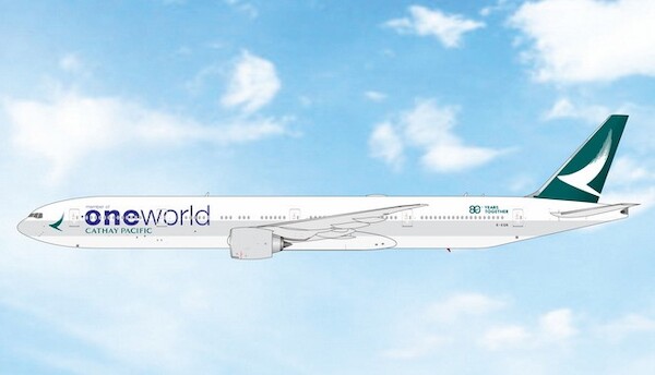 Boeing 777-300ER Cathay Pacific One World 80 years together B-KQN 04743