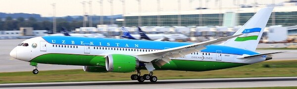 Boeing 787-8 Dreamliner Uzbekistan Government UK001  11991
