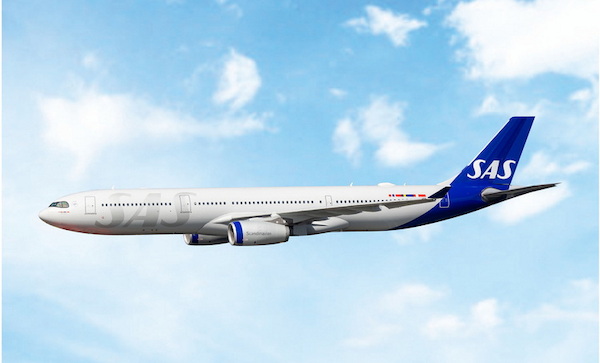 Airbus A330-300 SAS Scandinavian LN-RKT new livery  12109