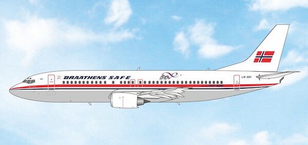 Boeing 737-400 Braathens SAFE "50 Years" LN-BRI 12143