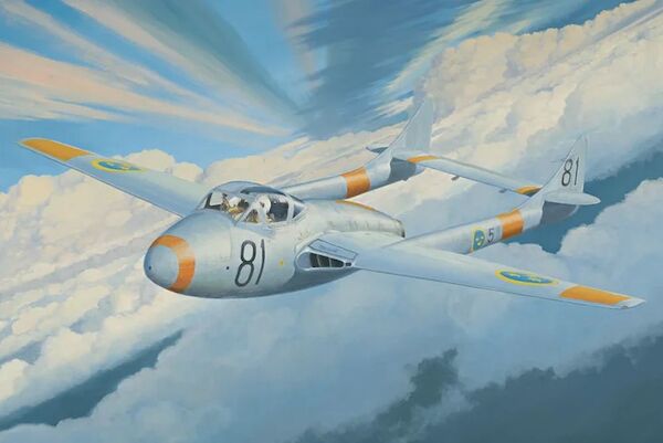 De Havilland DH.115/J28C-2/3 Vampire in Swedish Air Force 48-A-006