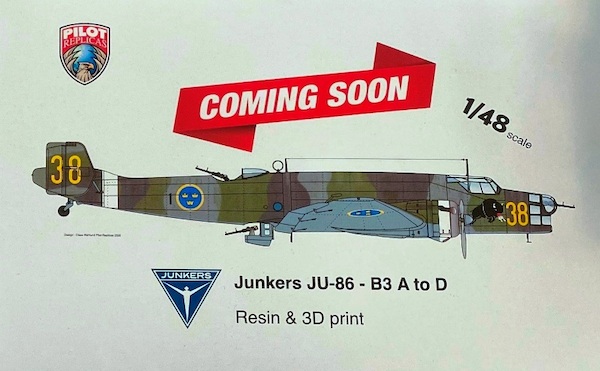 Junkers Ju86A/D   Swedish versions B3 A-D  48-A-ju86