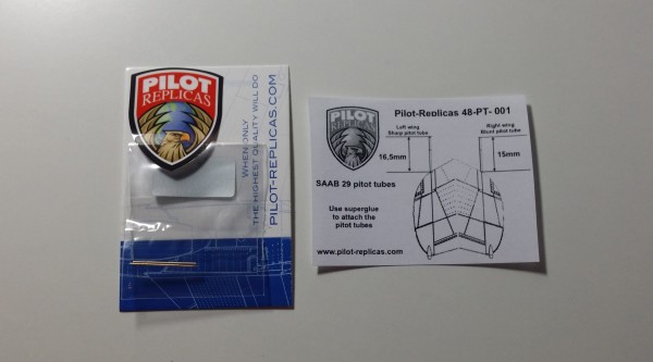 SAAB 29 Tunnan pitot tubes 48-PT-001