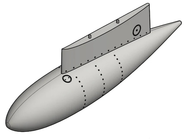 SAAB J29 Drop tanks Type 1, without fins. 48-R-016