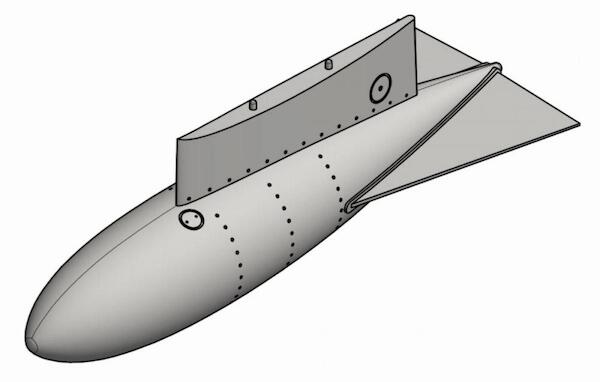 J29 Tunnan Drop tank "type 1" with fins  48-R-017