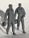 RAF pilots walking with MK 1A helmets 483DP004