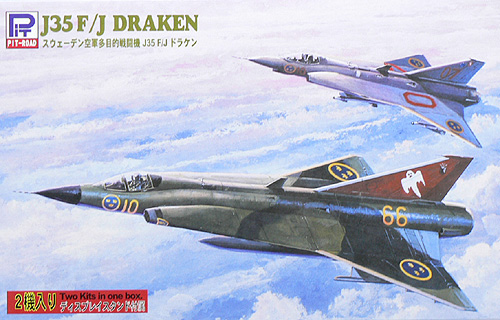 Saab J35J Draken (Swedish AF) 2 models included  sn02