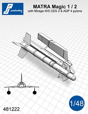 MATRA Magic1/2 with pylon for Mirage III/V  481222