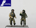 Set of 2 RAF pilots of the 90's seated in a/c 721118